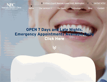 Tablet Screenshot of naenaedentalclinic.co.nz